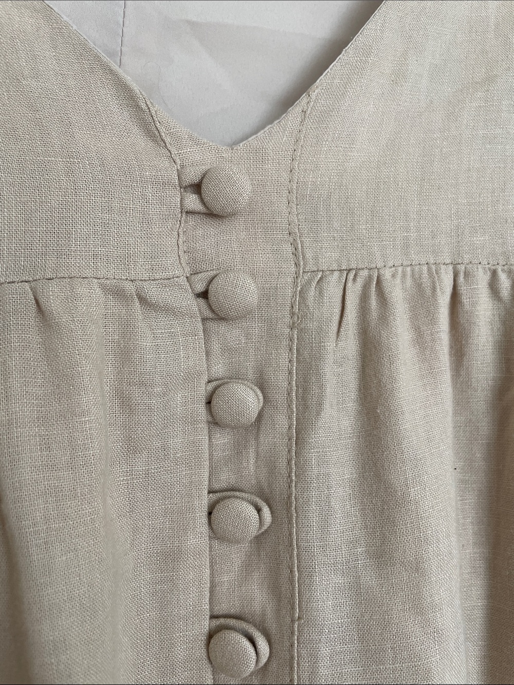 Mable Boho Linen Blend Dress size L - Picture 4 of 10